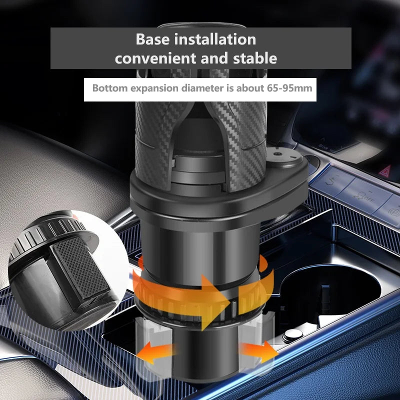 Car mounted cup holder Rotating
