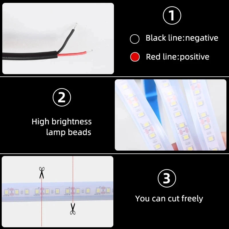 150cm Beautiful LED Daytime Running Light Scan Starting
