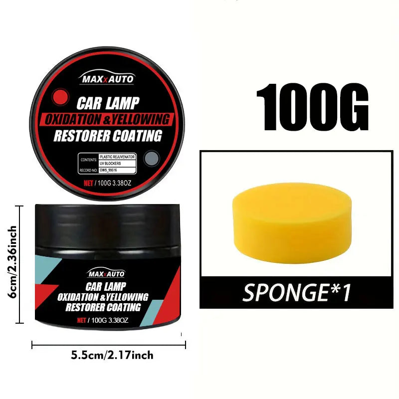 Car Headlight Restoration Polishing Kit