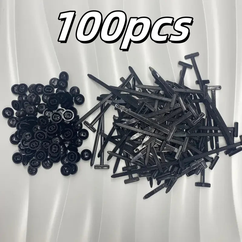 100pcs Heavy-Duty Self-Locking Nylon Cable Ties