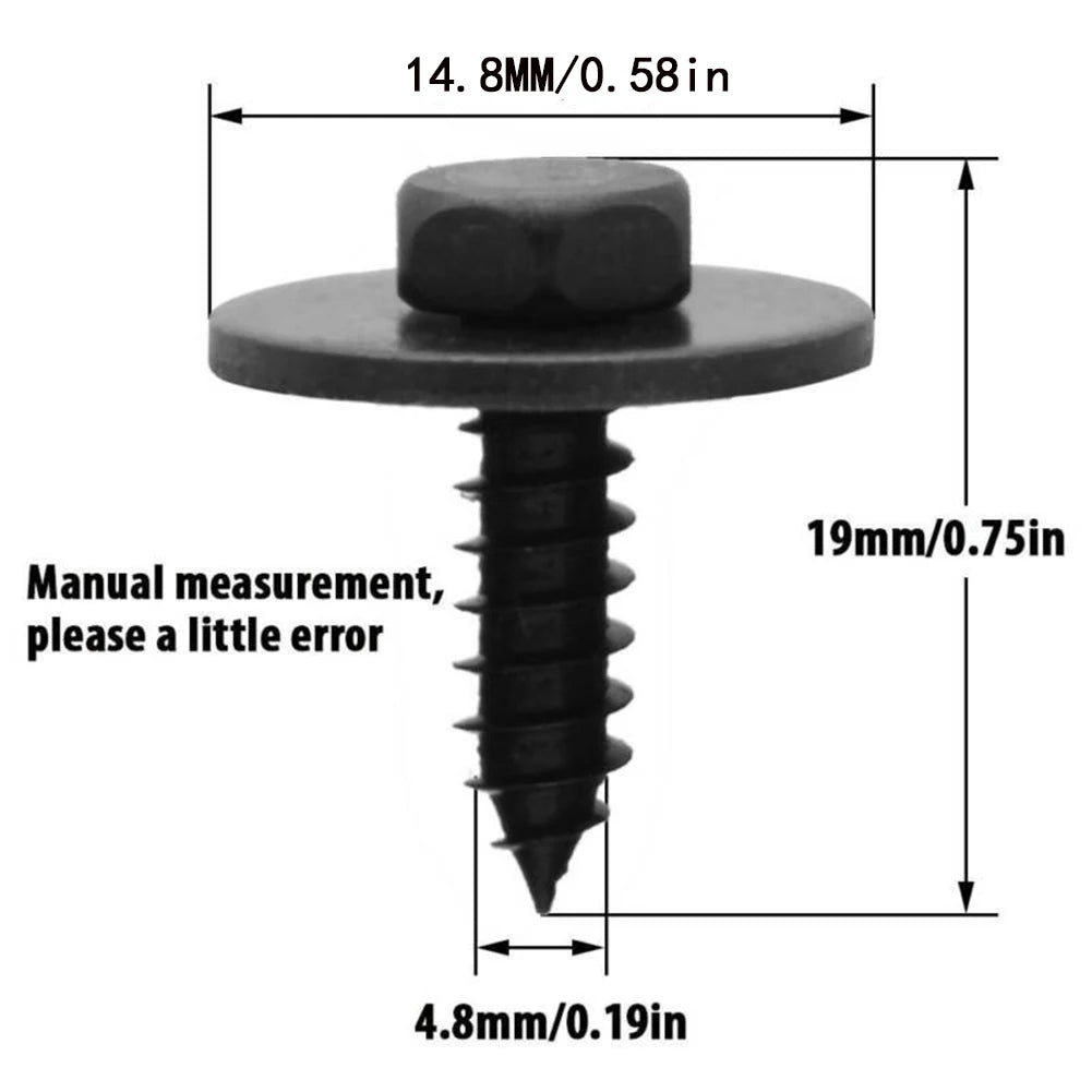 20pcs Car Hex Head Screw
