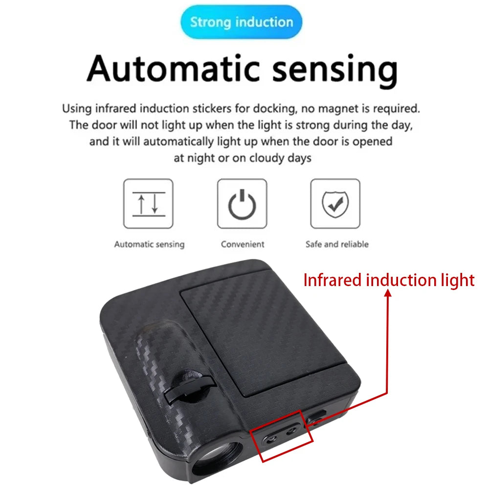 2Pcs Car Angel Accessories Led