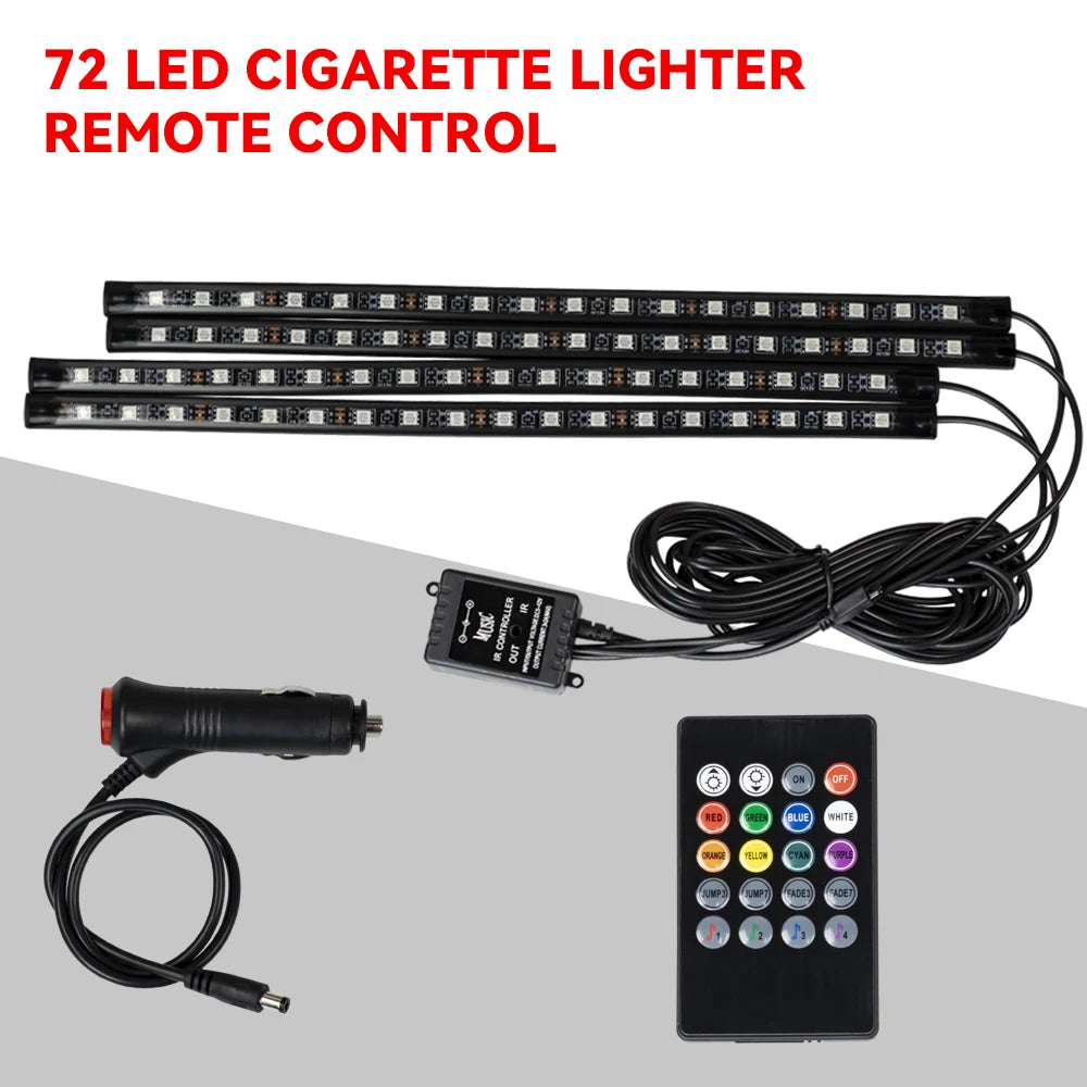 RGB LED Interior Car Lights-Music Control Ambient Lighting