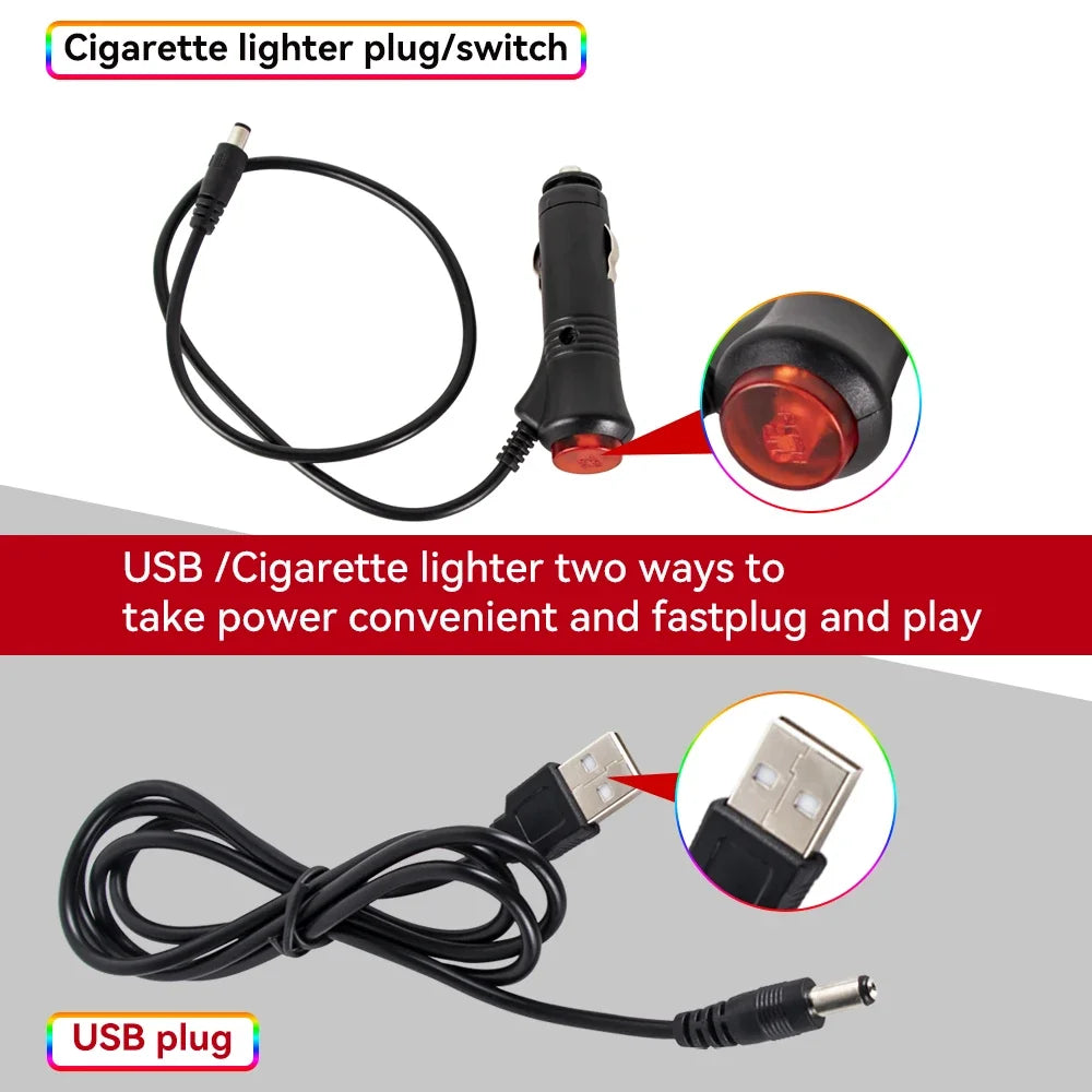 RGB LED Interior Car Lights-Music Control Ambient Lighting